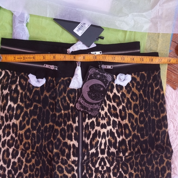 Killstar nwt leopard goth/punk skirt! Pretty kitty strappy mini! FINAL PRICE! - Picture 15 of 16